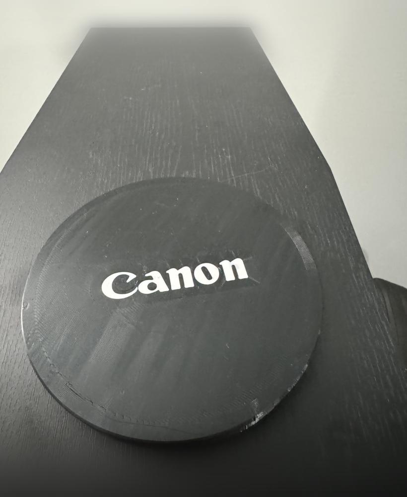 Canon lens cover with logo.3mf 3d model