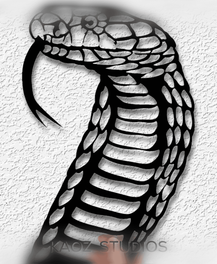 cobra wall art snake wall decor reptile decoration 3d model