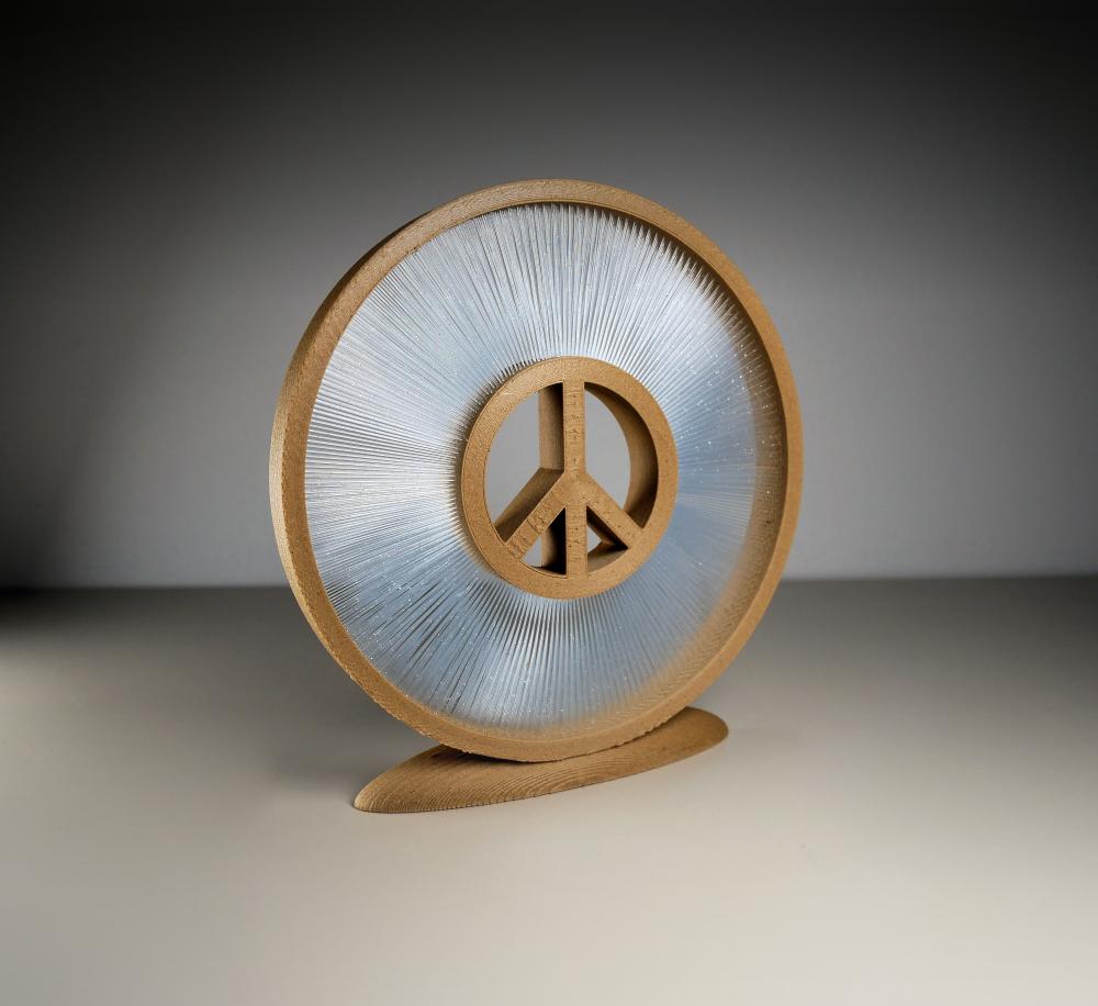 Peace String Art 3d model