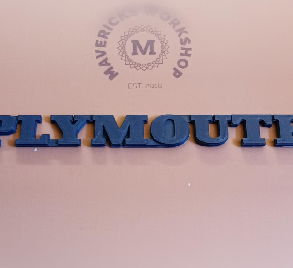 Plymoputh badge emblem used  on the trailduster  3d model