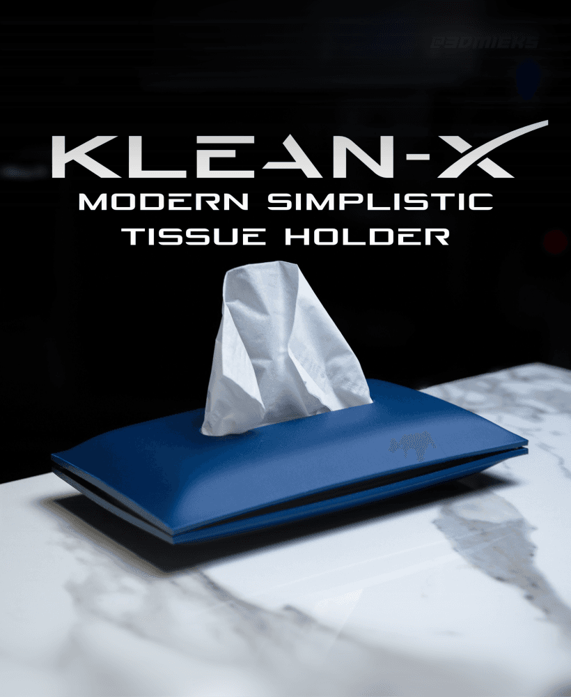 Klean-X Modern Simplistic Tissue Holder 3d model