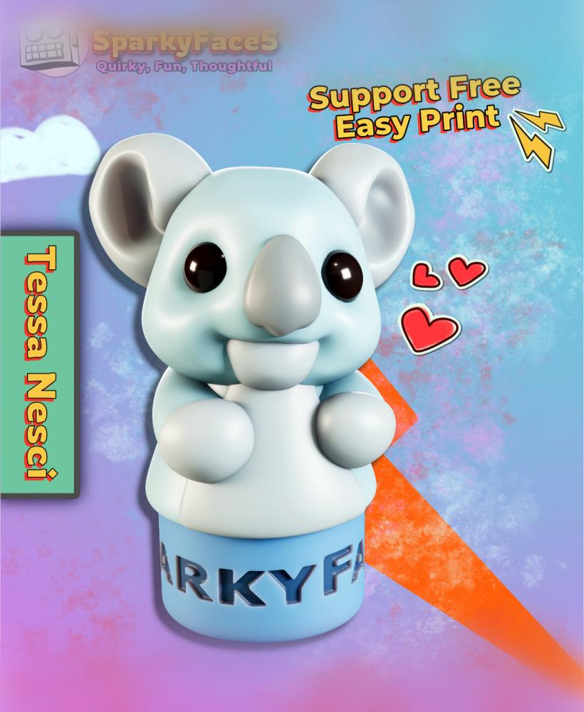 Koala Trouble 3d model