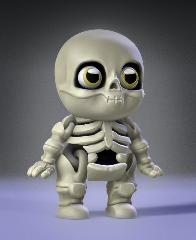 Baby Flexi Skeleton 3d model