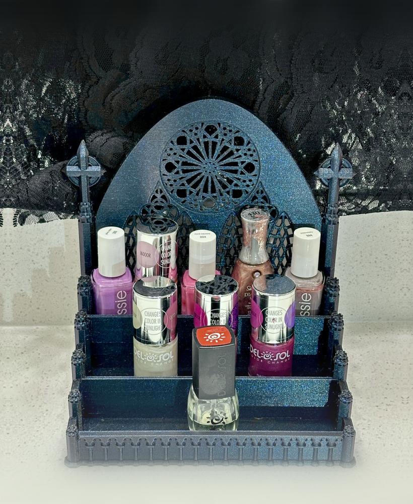 Gothic Cathedral Nail Polish Organizer 3d model