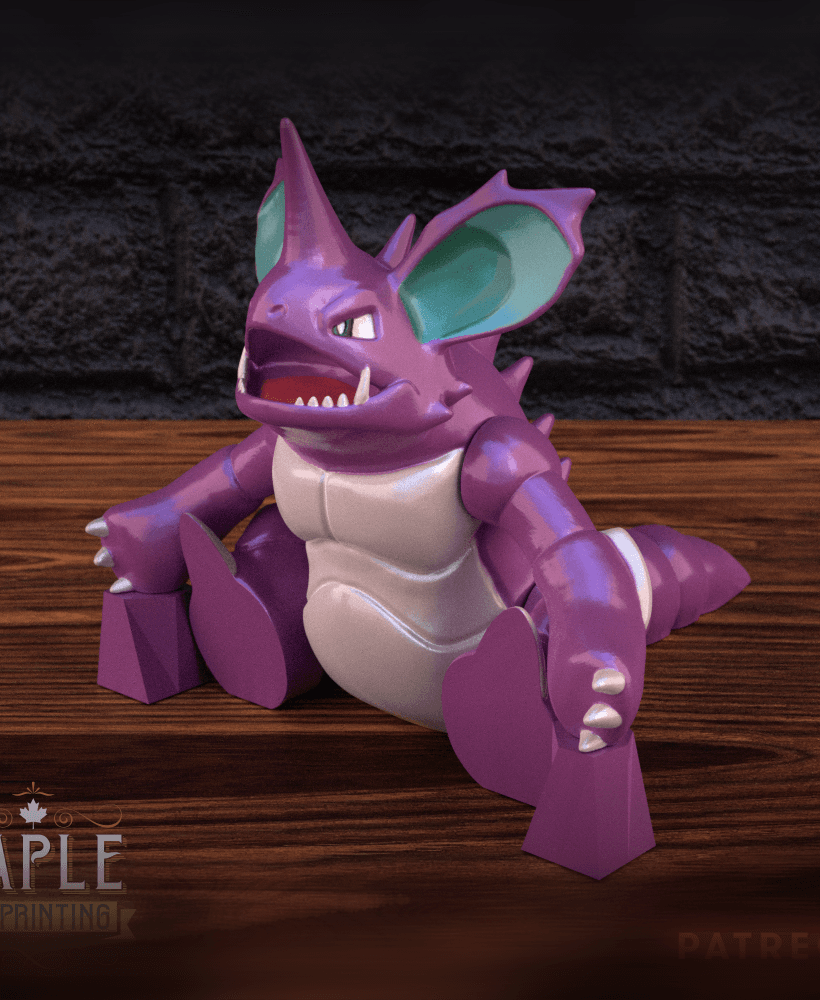 Articulating Nidoking - Pokemon 3d model