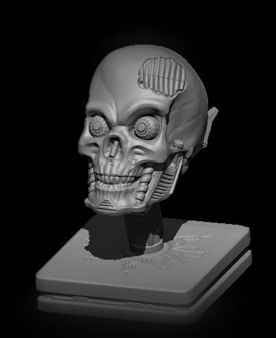 Cyber Skull 3d model