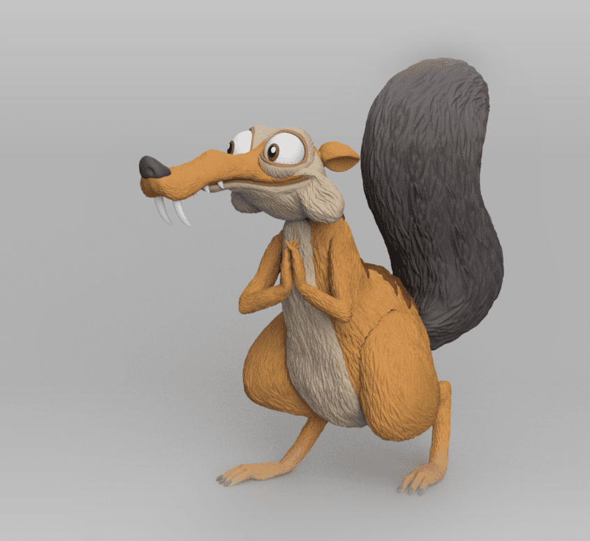 Scrat in love Single color.3mf 3d model