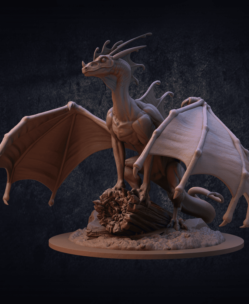 Indigo Fae Dragon 3d model