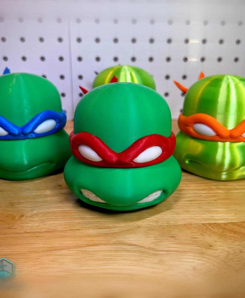 TMNT Modular Head Containers 3d model