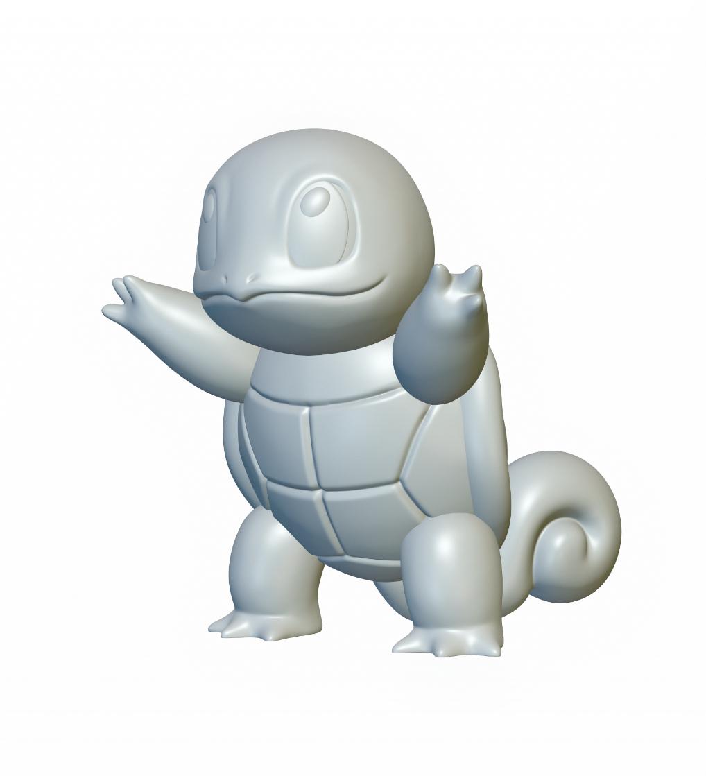 Pokemon Squirtle #7 - Optimized for 3D Printing 3d model