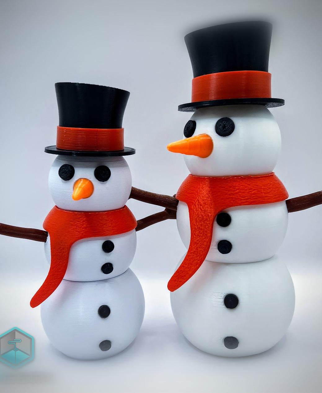 Stackable Snowman 3d model