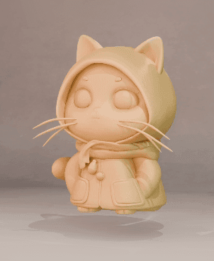 Cute Cat (Updated) 3d model