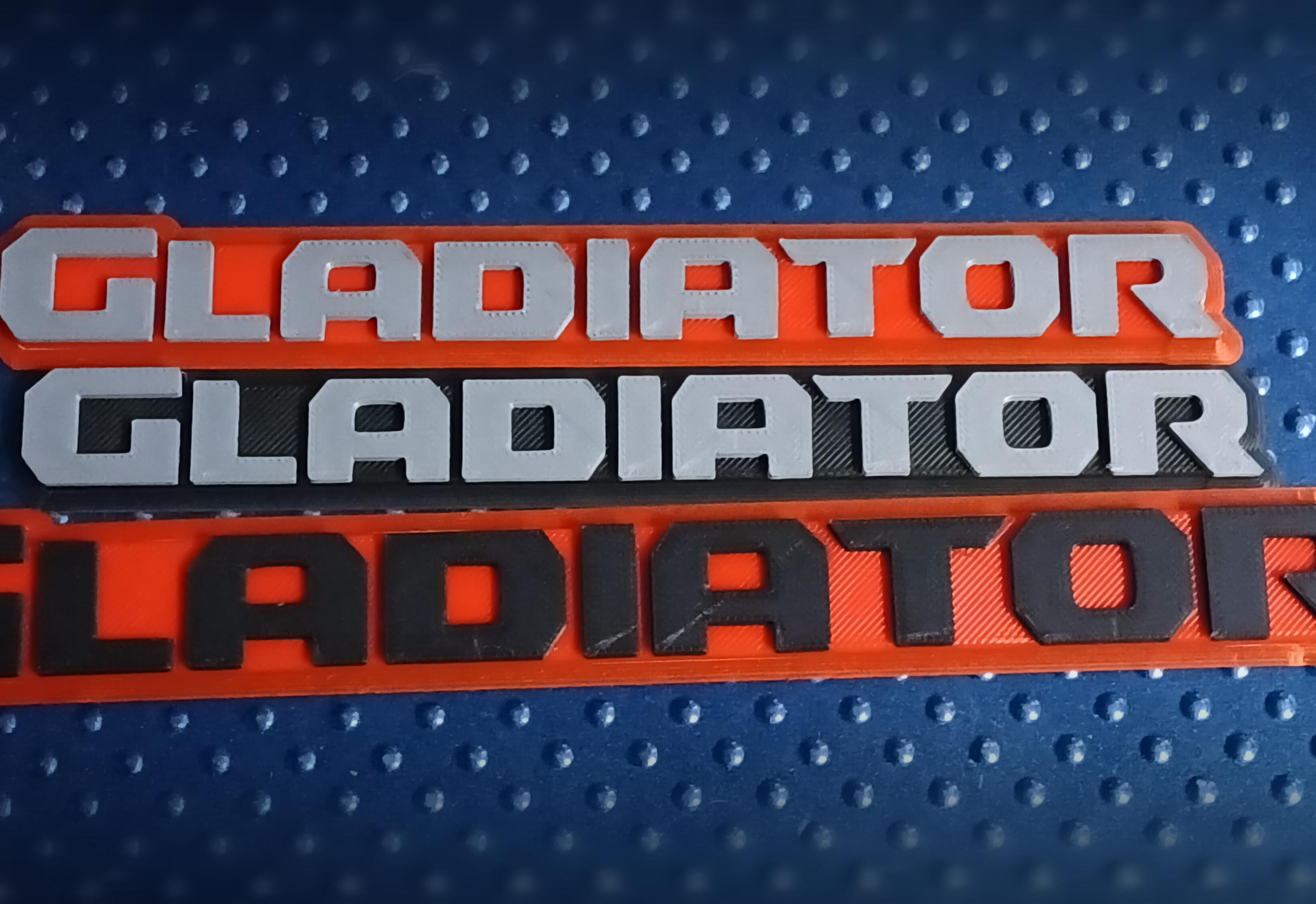 Gladiator Script badge emblem 3d model