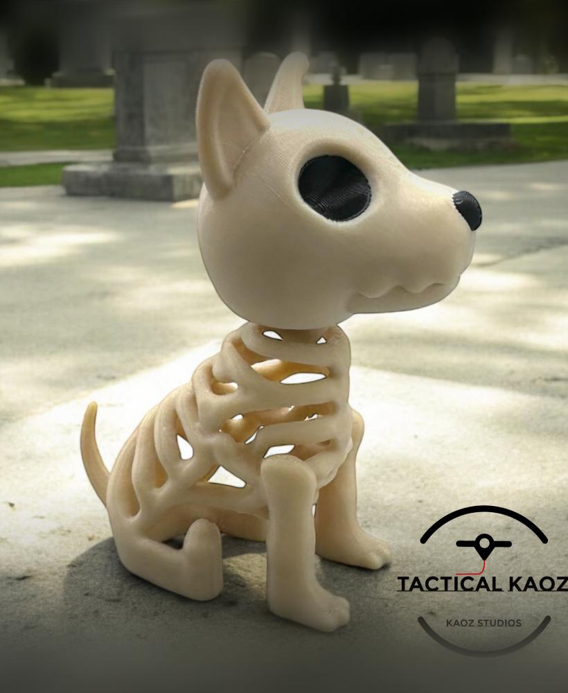  Spooky Skeleton Dog – 3D Printable Halloween Pet 3d model