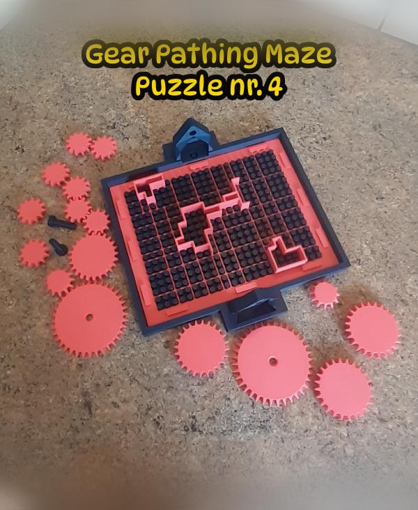 Gear Pathing Maze Puzzle nr. 4 3d model