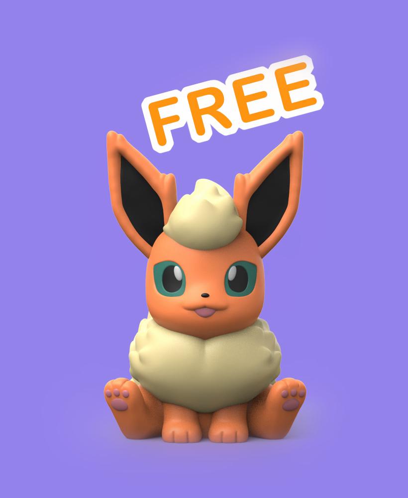 Flareon (Easy Print No Supports) 3d model