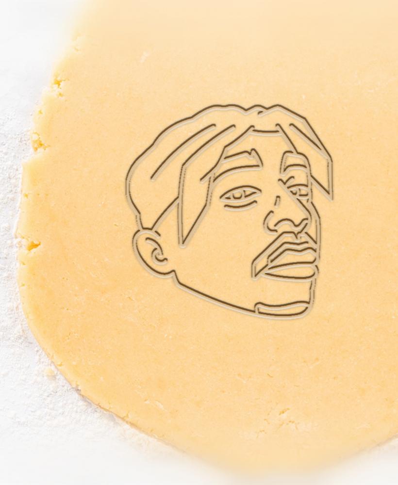 Tupac Cookie Cutter, Biscuit Cutter 3d model