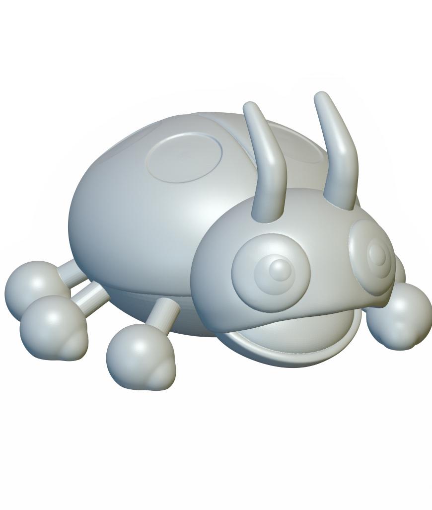 Pokemon Ledyba #165 - Optimized for 3D Printing 3d model