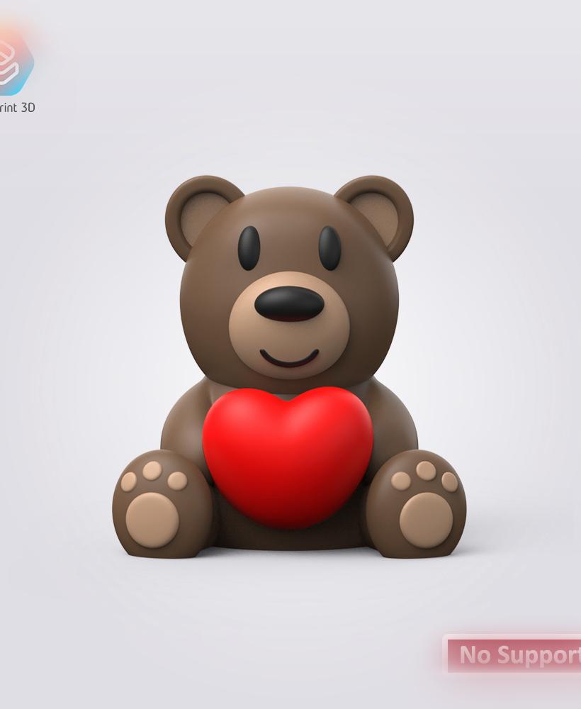 Valentine Bear 3d model