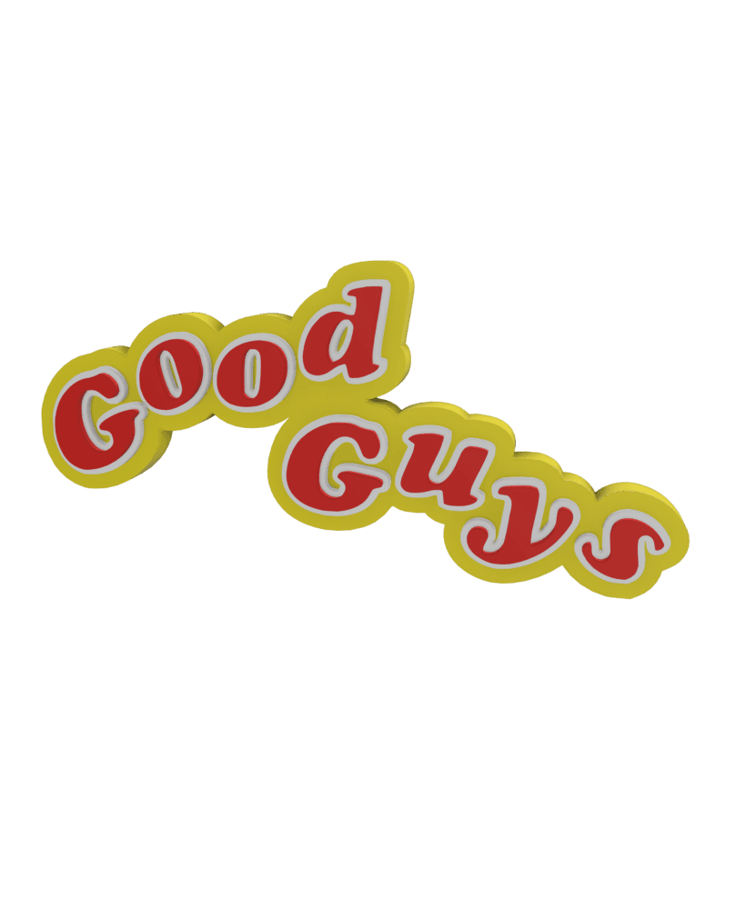 3D MULTICOLOR LOGO/SIGN - Good Guys 3d model