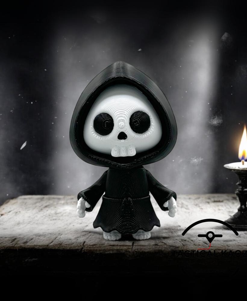 Mini Hooded Skeleton - Articulating - Keychain 3d model