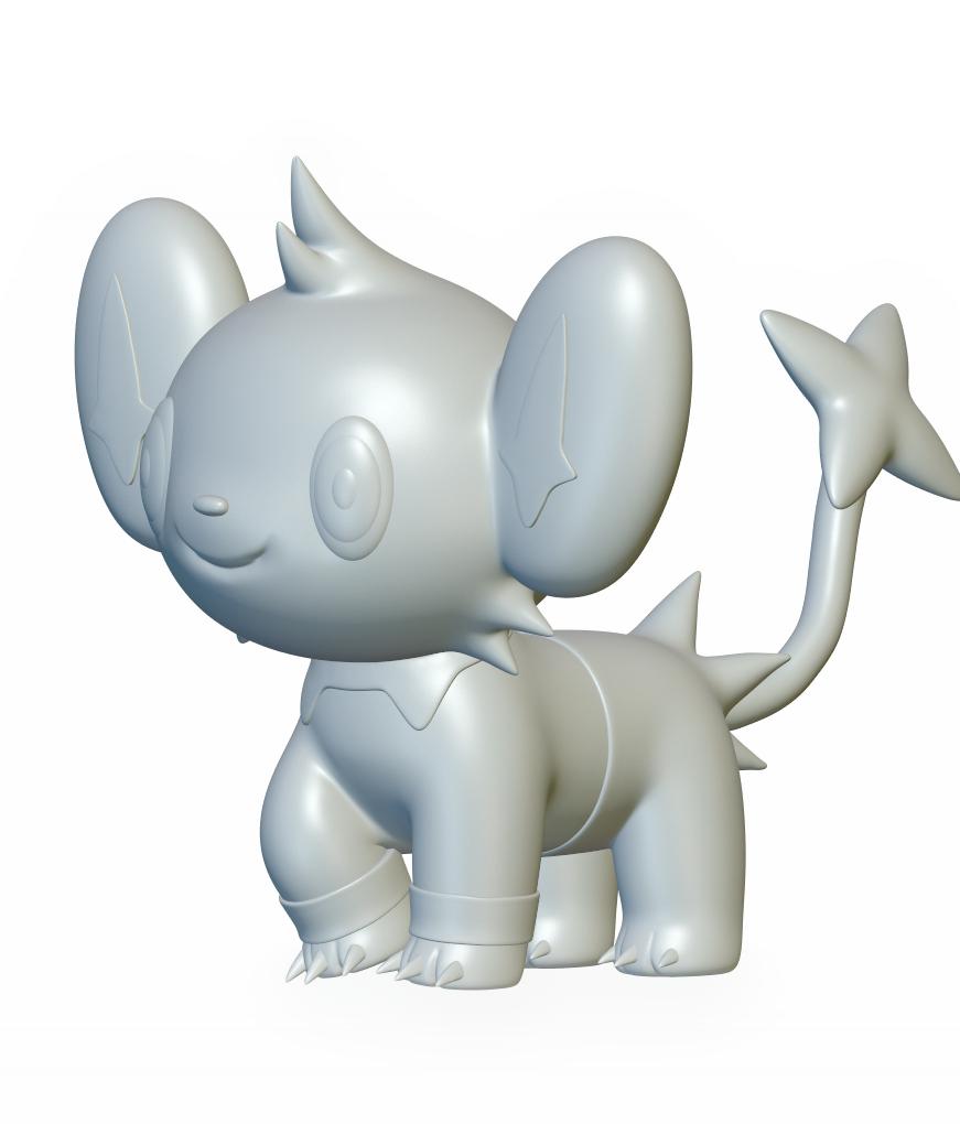 Pokemon Shinx #403 - Optimized for 3D Printing 3d model