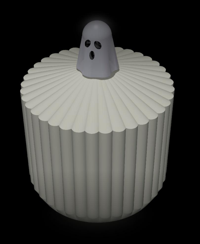 Ghost - Jar Top Handle 3d model