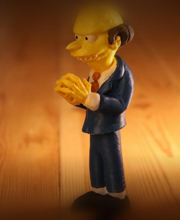 Mr. Burns form Simpsons 3d model