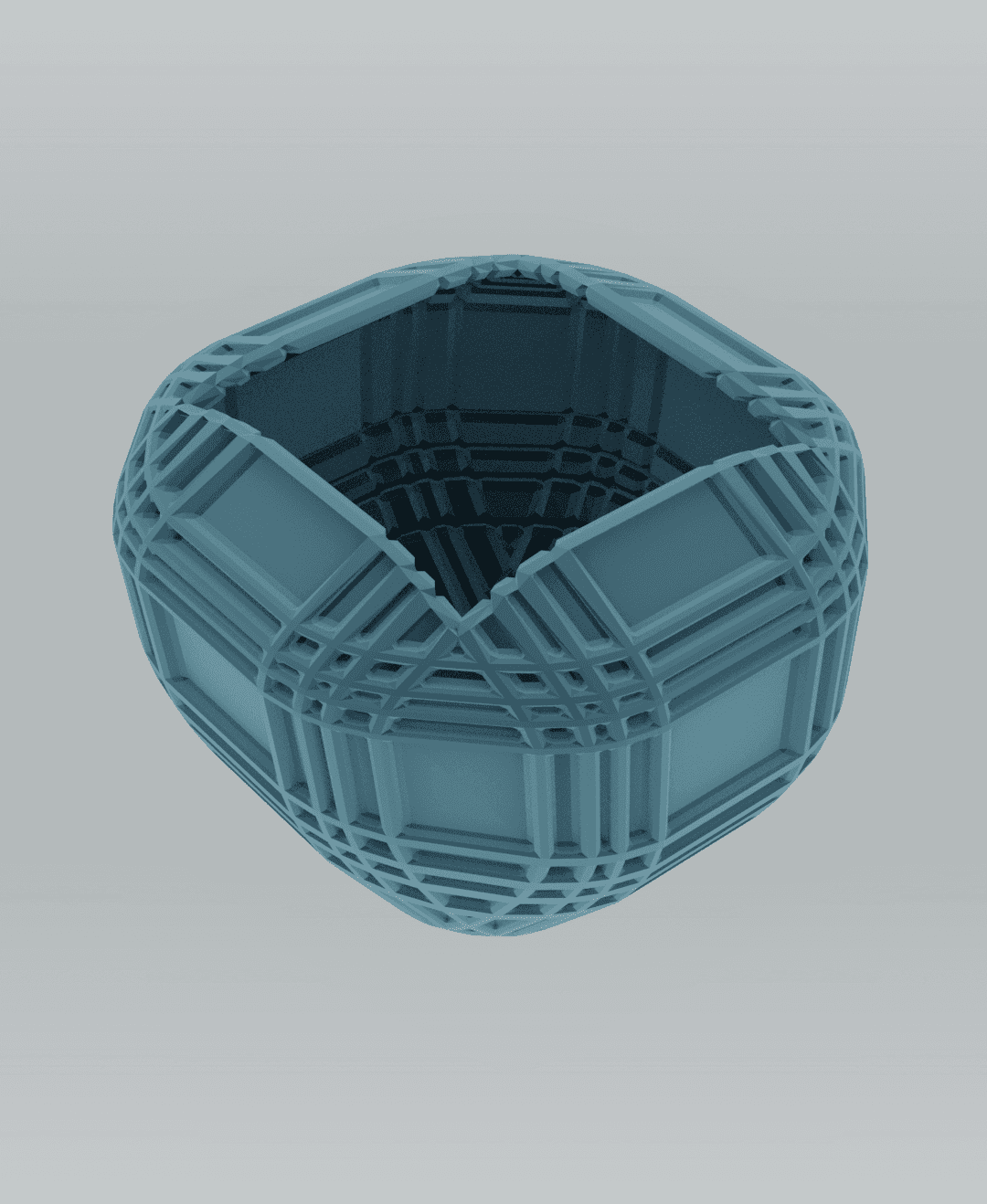 Short Plade Planter 3d model