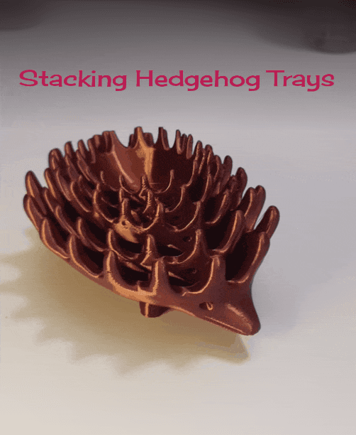 Hedgehog Stacking Trays 3d model