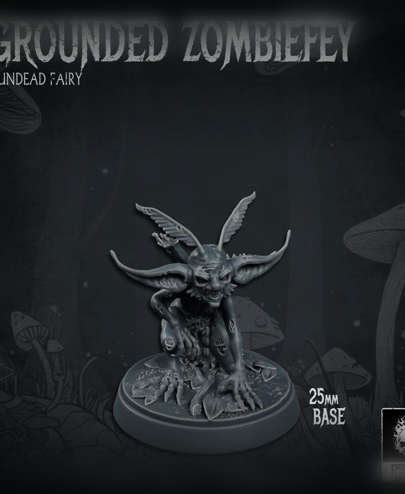 Grounded Zombiefey 04 (25mm Base) 3d model