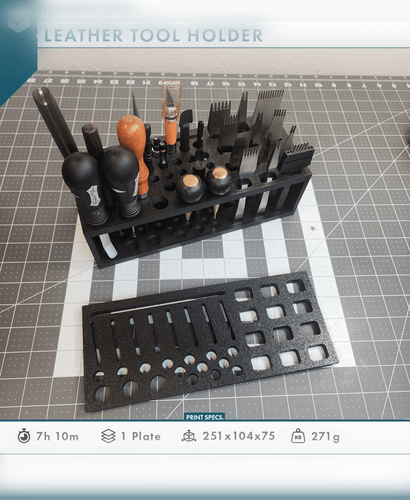 Leather Tool Holder Large 3d model