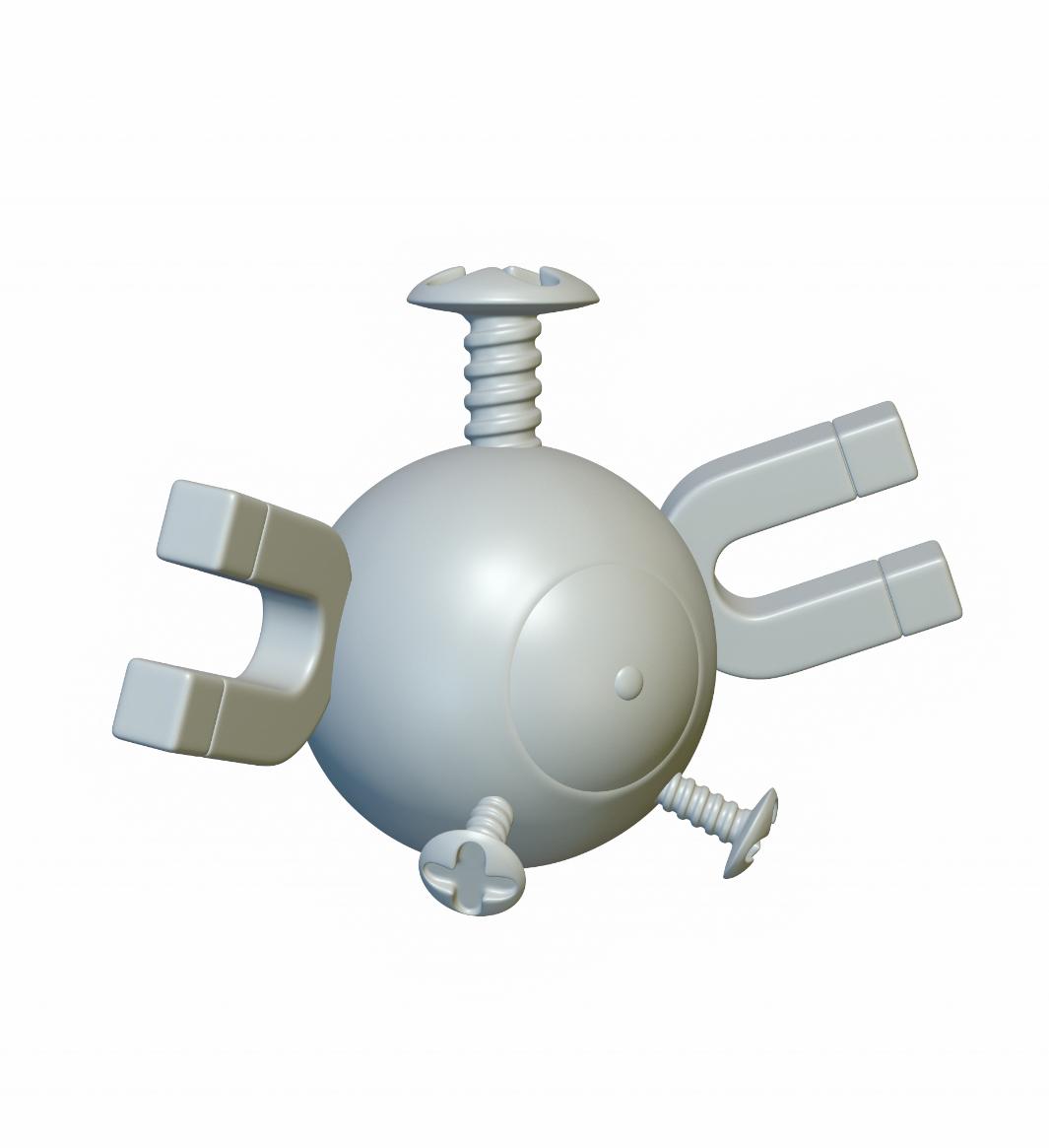 Pokemon Magnemite #81 - Optimized for 3D Printing 3d model
