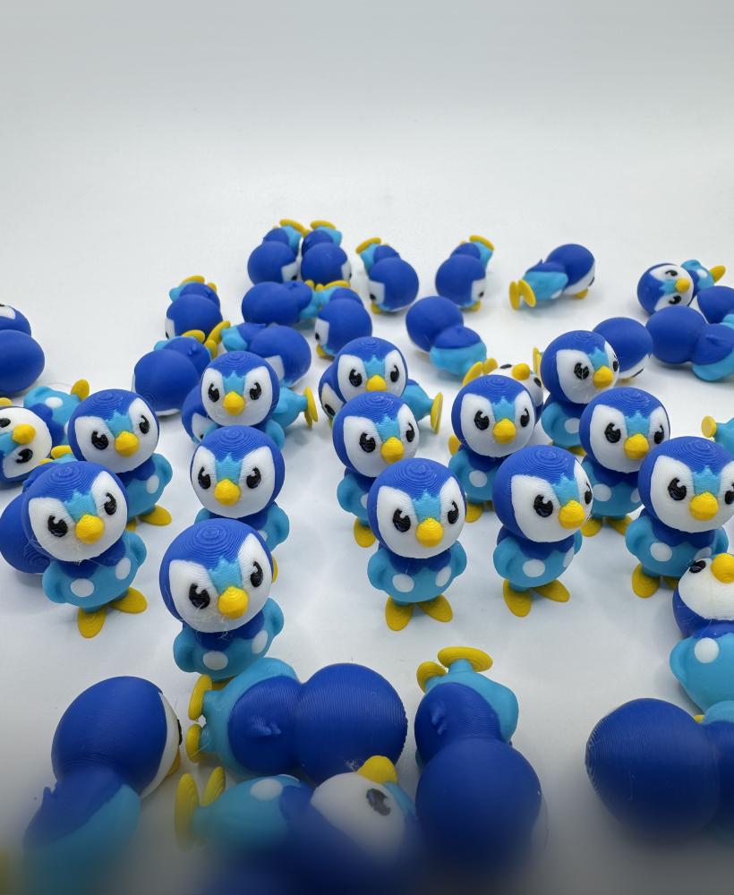 Piplup Pokemon (NoSupport, 3mf included) 3d model