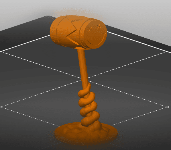 D&D Spiritual Weapon - Harley Quinn Style Mallet 3d model