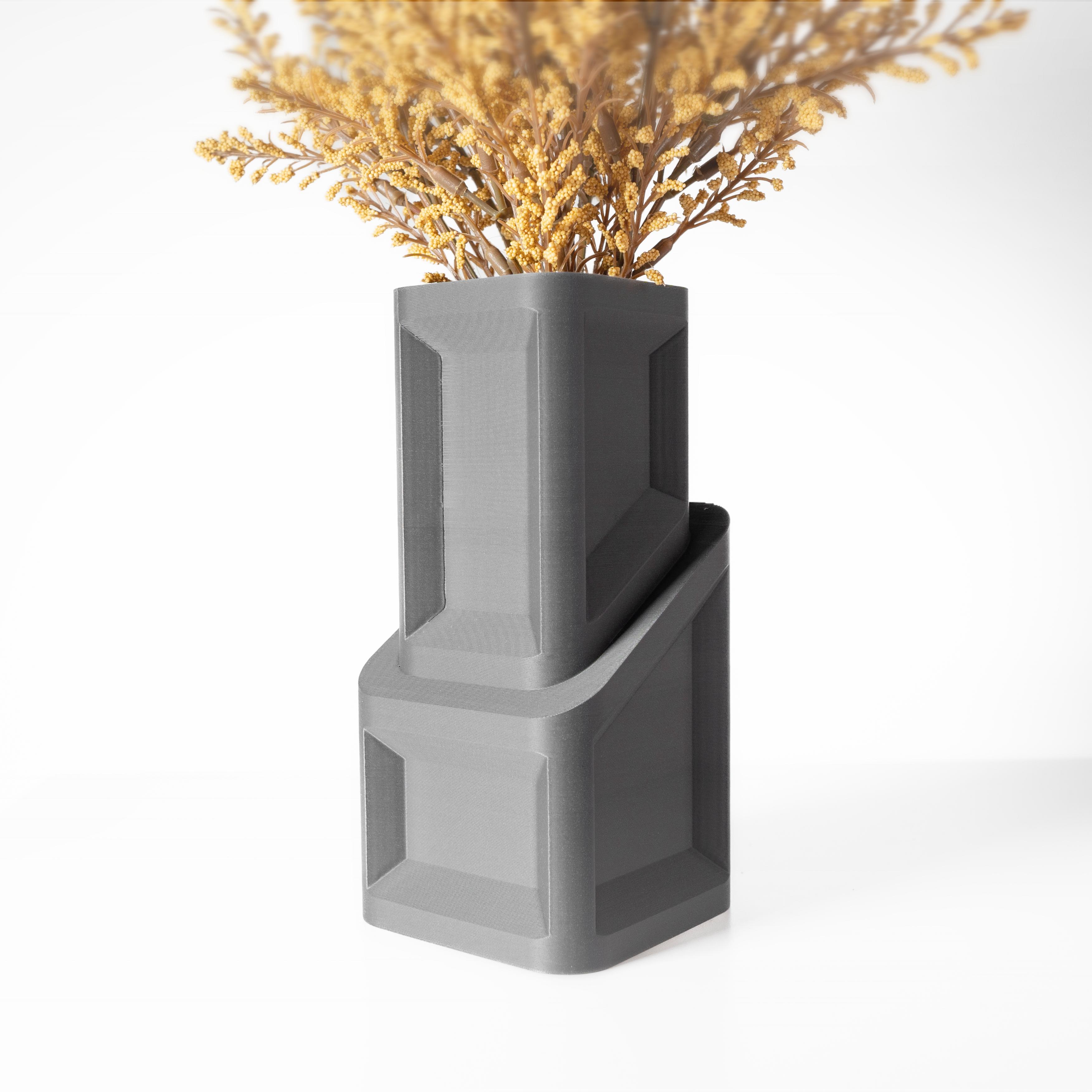 The Cano Vase, Modern and Unique Home Decor for Dried and Preserved Flower Arrangement  | STL File 3d model