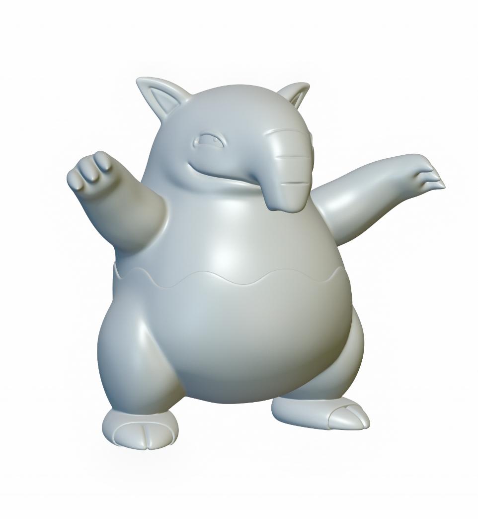 Pokemon Drowzee #96 - Optimized for 3D Printing 3d model