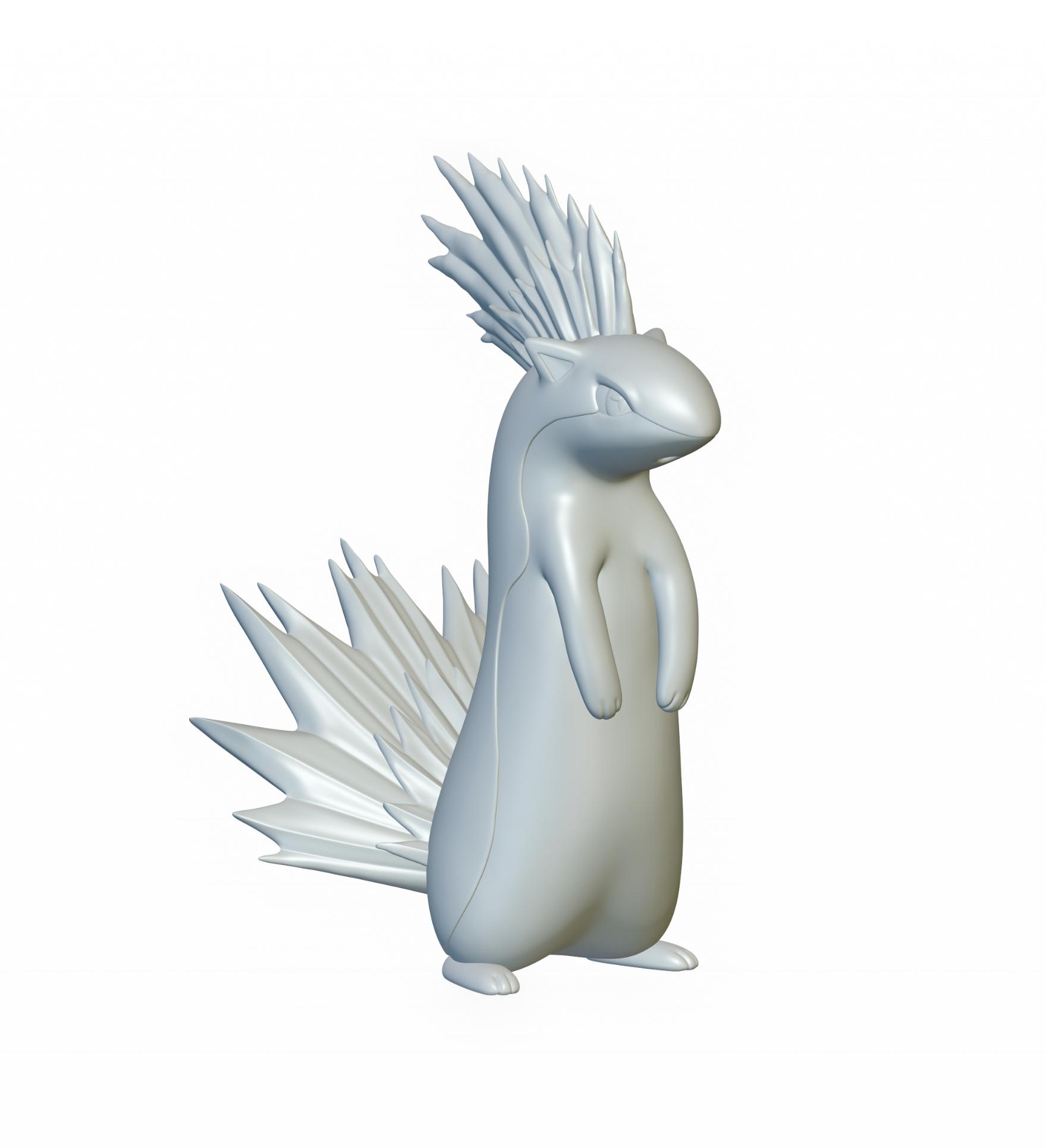 Pokemon Quilava #156 - Optimized for 3D Printing  3d model