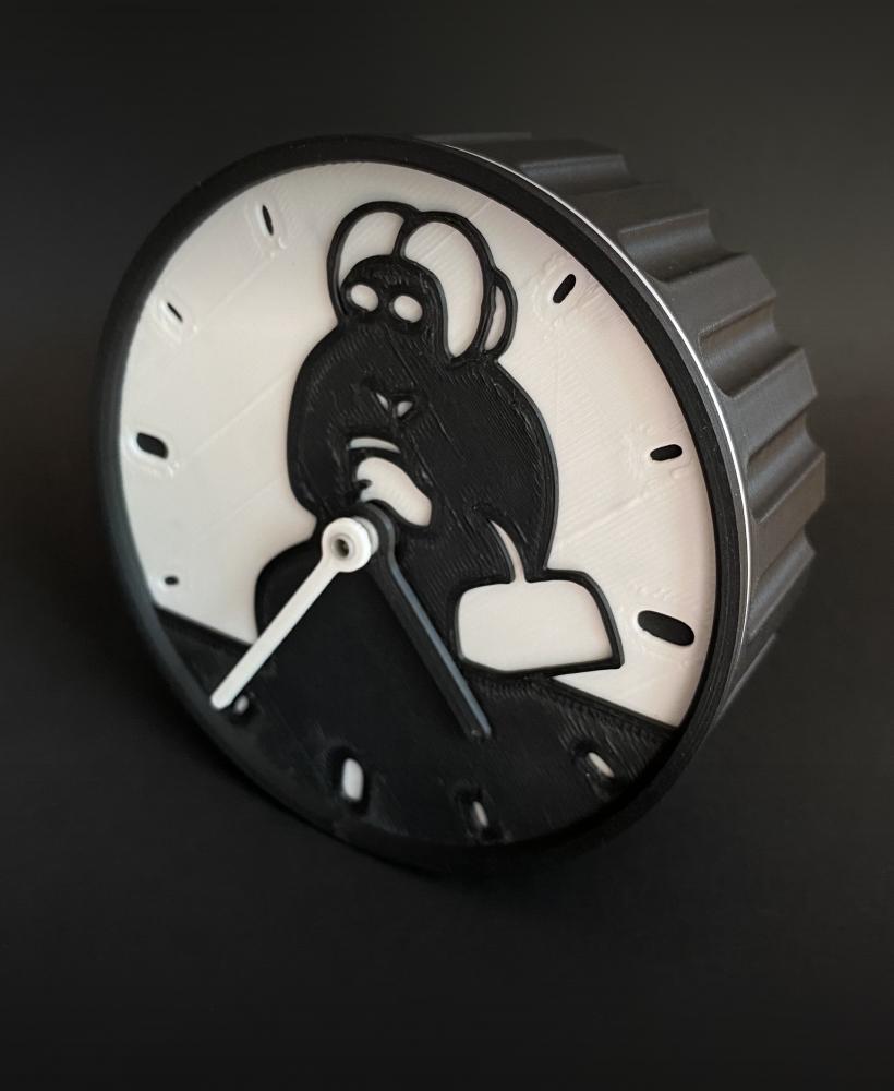 Creepy old lady from Vienna clock 3d model