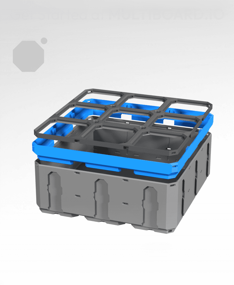 3x3 - Multigrid Panel Lid Rim 3d model