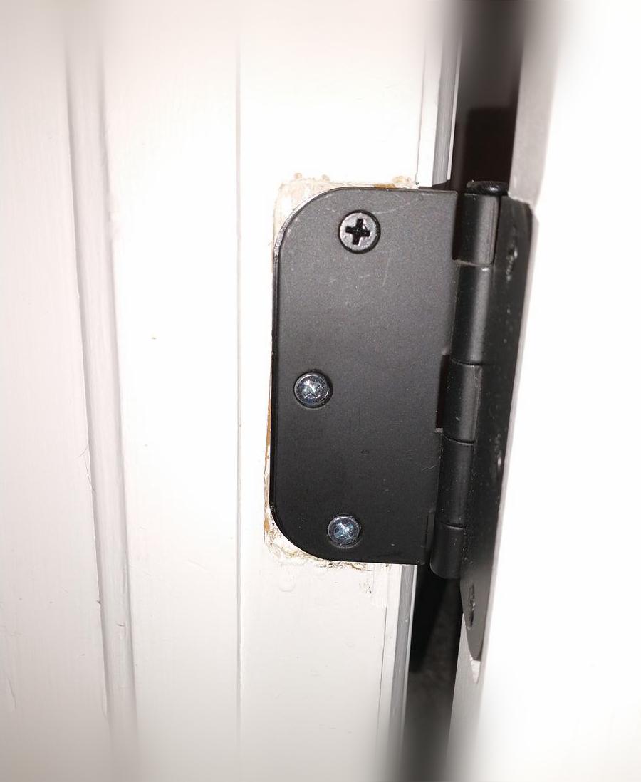 3.5in 3-hole door hinge stop shim 3d model