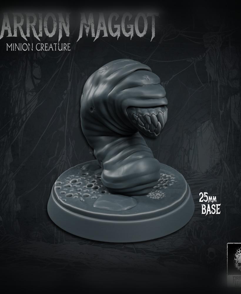 Carrion Maggot 02 (25mm Base) 3d model