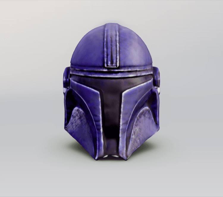 mandalorian helmet V2 3d model