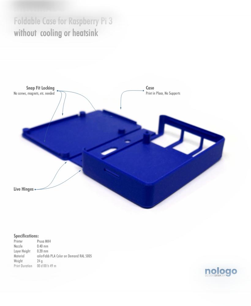 M!N!MAL 3 - Raspberry Pi 3 Case 3d model