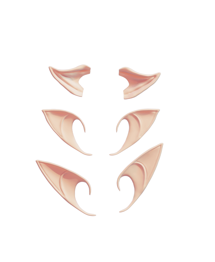 Elf Ear Collection 3d model