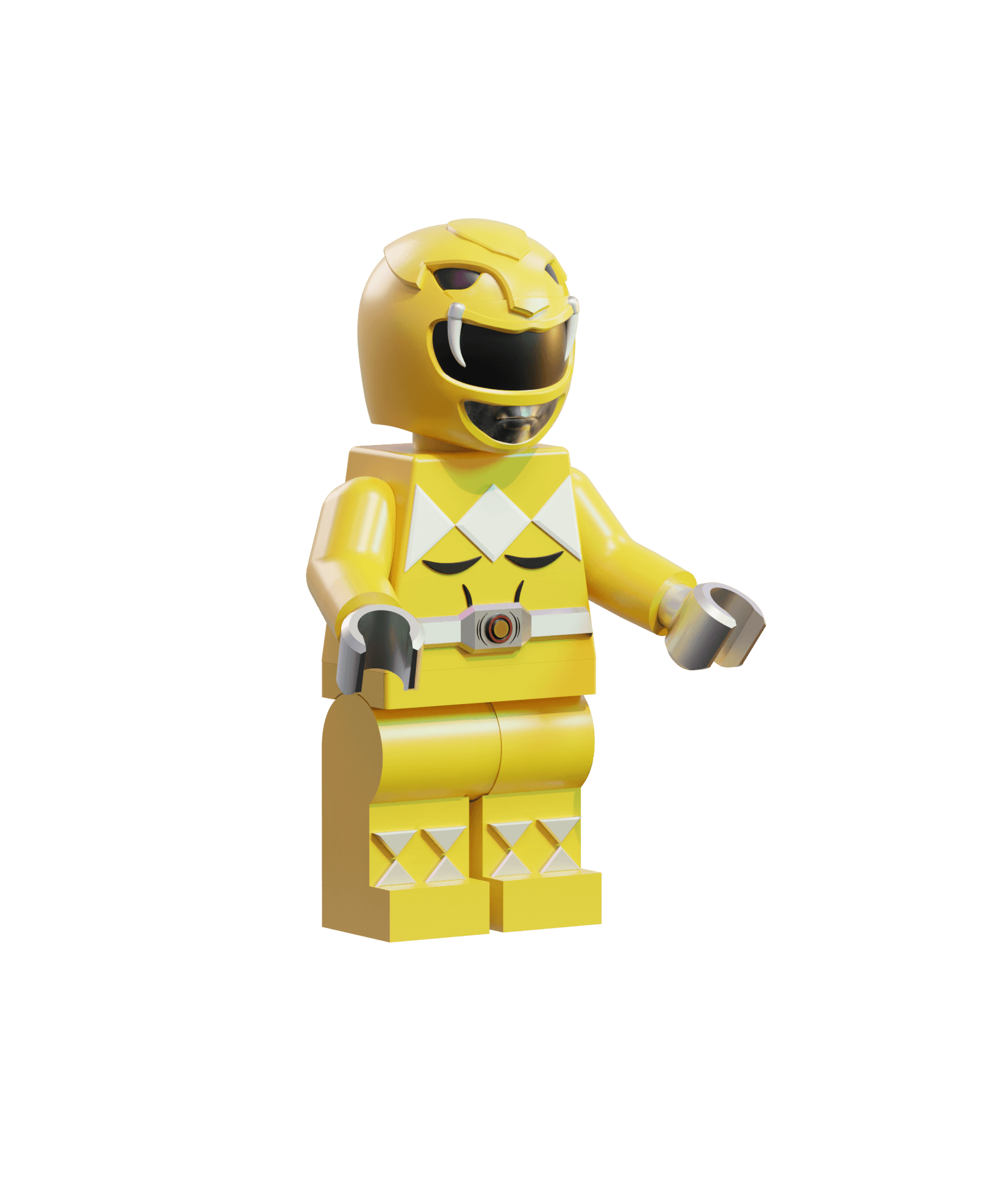 Lego Yellow Ranger  3d model