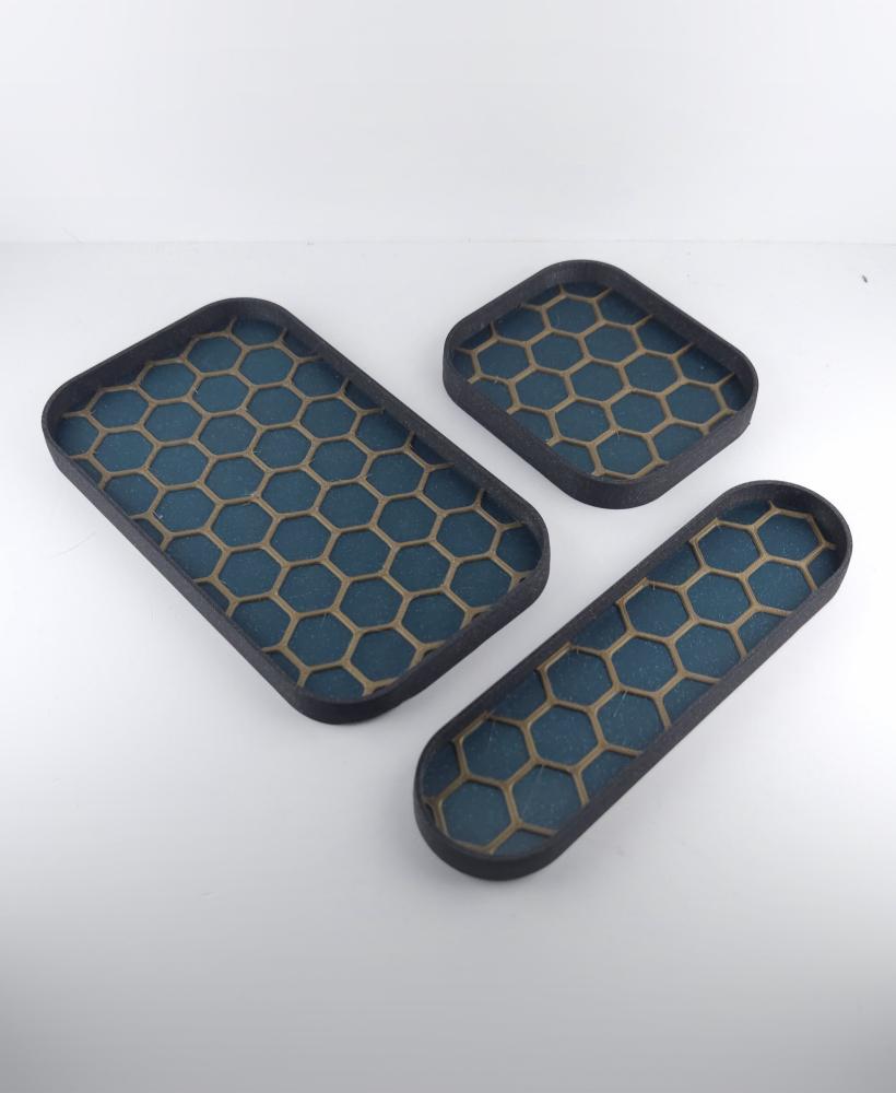 Desk Dishes - Small Parts Organizers 3d model