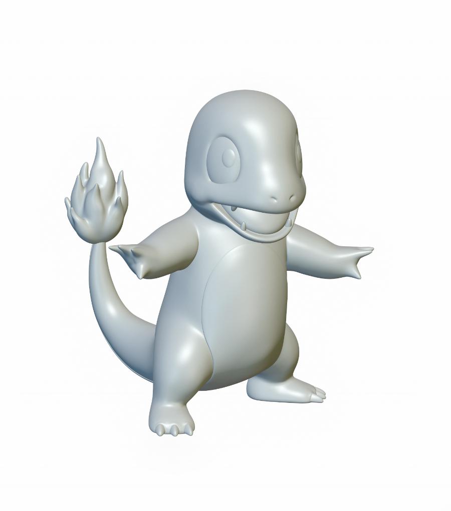 Pokemon Charmander #4 - Optimized for 3D Printing 3d model