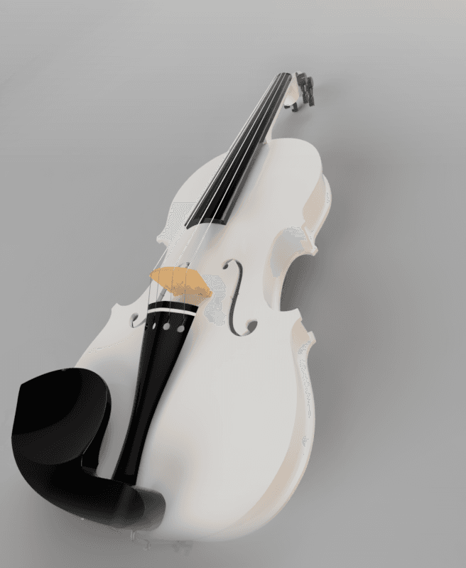 Violin 4/4 acoustic stradivarius type ready for CNC 3d model