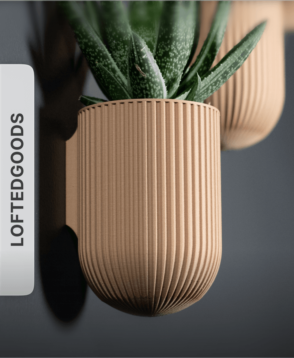 The Ira - Wall Mounted Planter by LoftedGoods 3d model